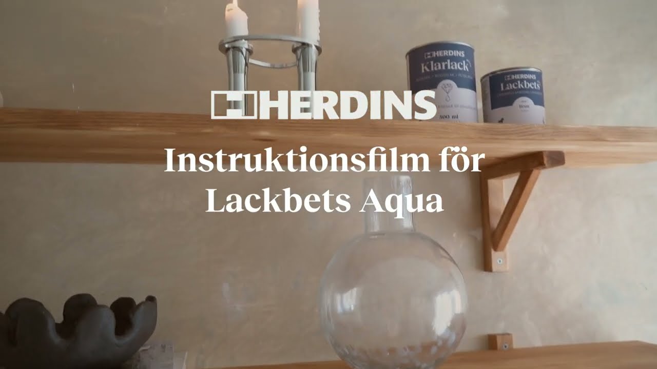 Instruktionsfilm f&ouml;r  Herdins Lackbets Aqua