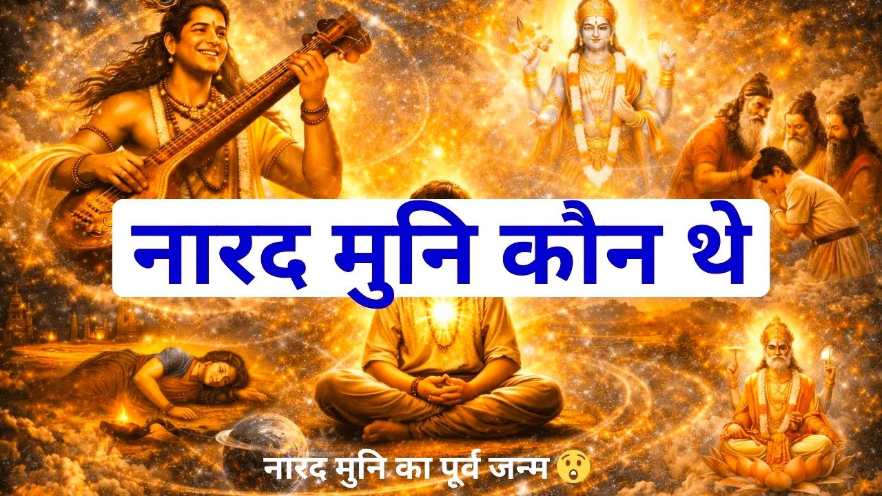 नारद मुनि कौन थे  | नारद मुनि की सच्ची कहानी 🙏| नारद मुनि का पूर्व जन्म 😲 #bhakti #dharmik #kahani