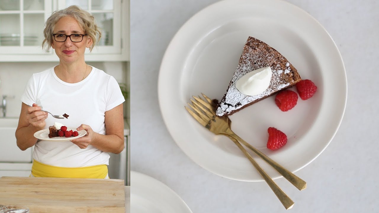 Flourless Chocolate-Almond Cake- Everyday Food with Sarah Carey