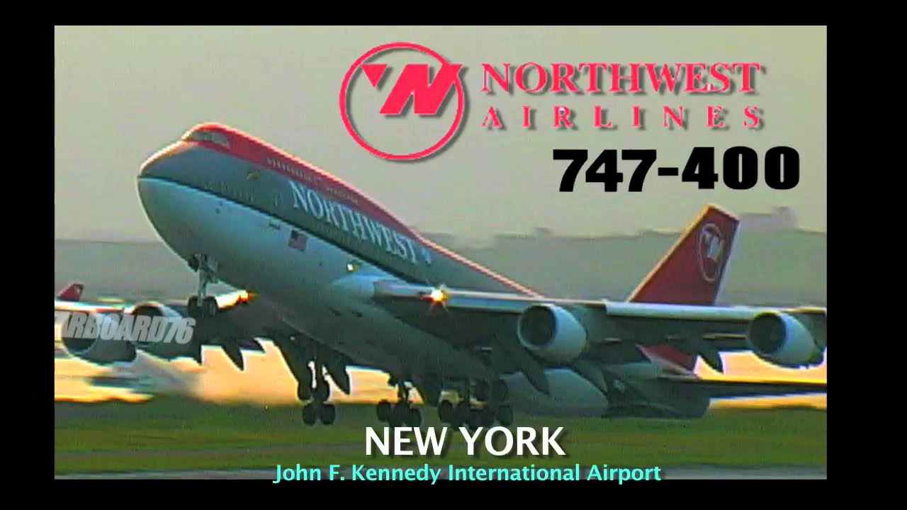Northwest Airlines 747-400 on New York Kennedy - Tokyo Narita Operations