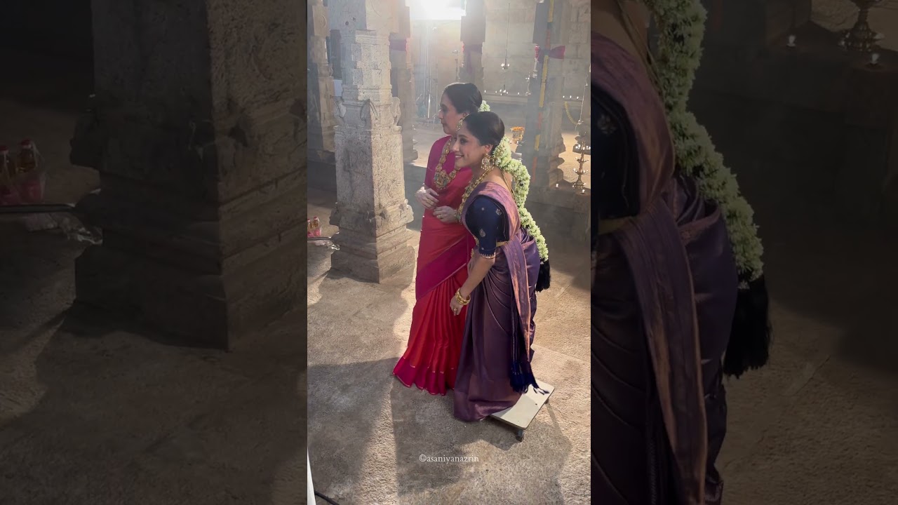 Actress Devayani and Daughter Iniya for Annai Jewellers Shoot Behind the scenes #devayani #iniya