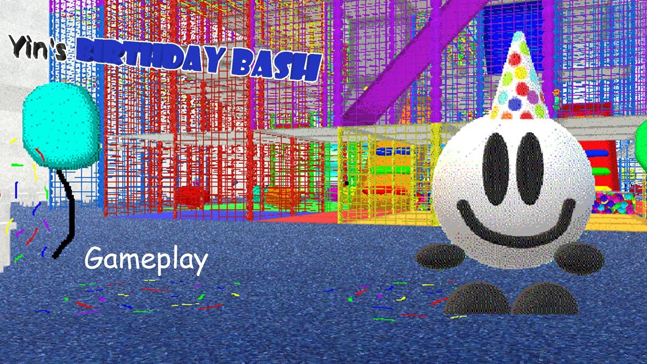 Yin's Birthday Bash Old Gameplay Ending (Baldi's Basics Fangame)