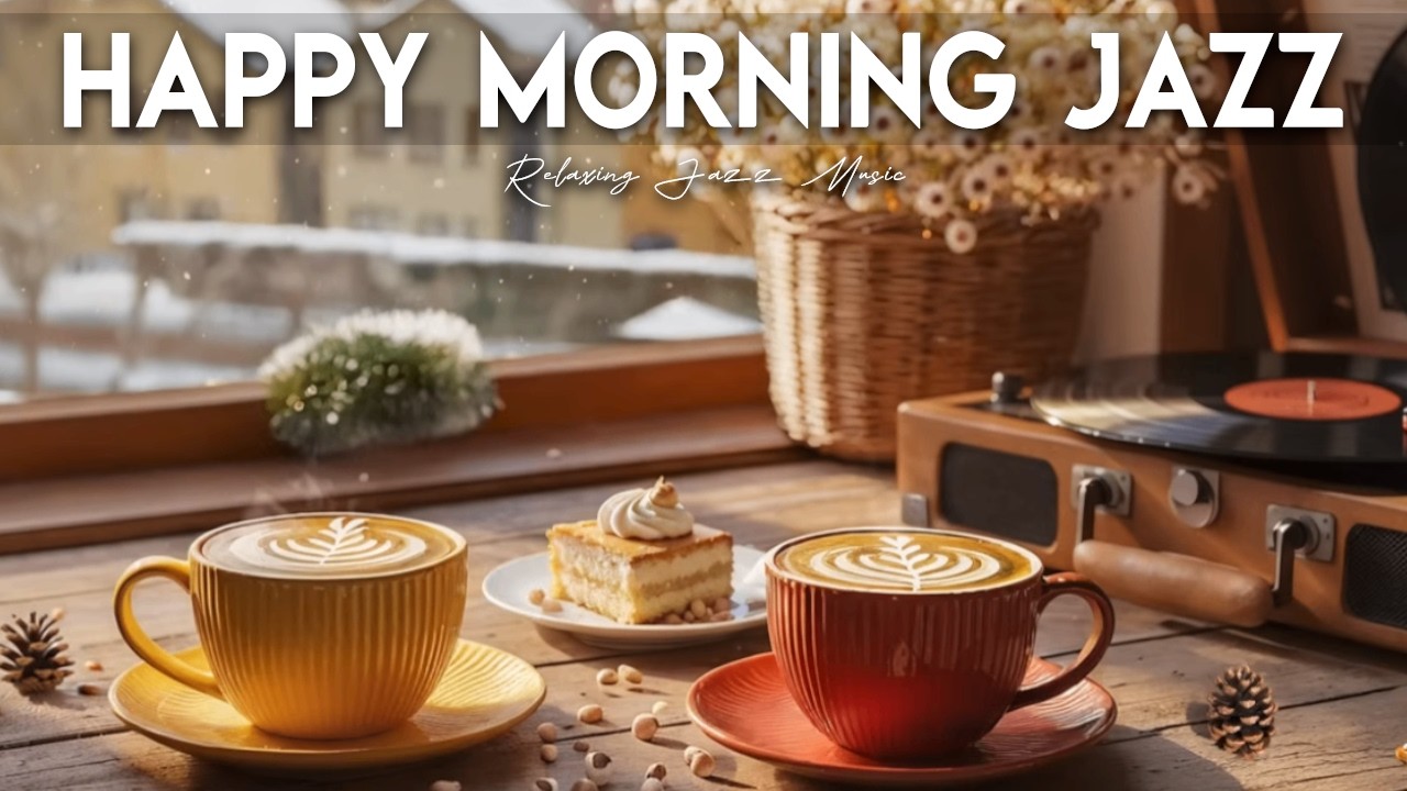 Happy Morning Jazz ☕ Cozy Bossa Nova Instrumental and Relaxing Jazz Cafe Music for Studying.