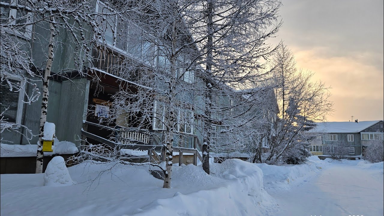 Реальная жизнь на севере. Прогулка по городу #янао #лабытнанги #жизньсеверян #ямал #заполярье #2026 