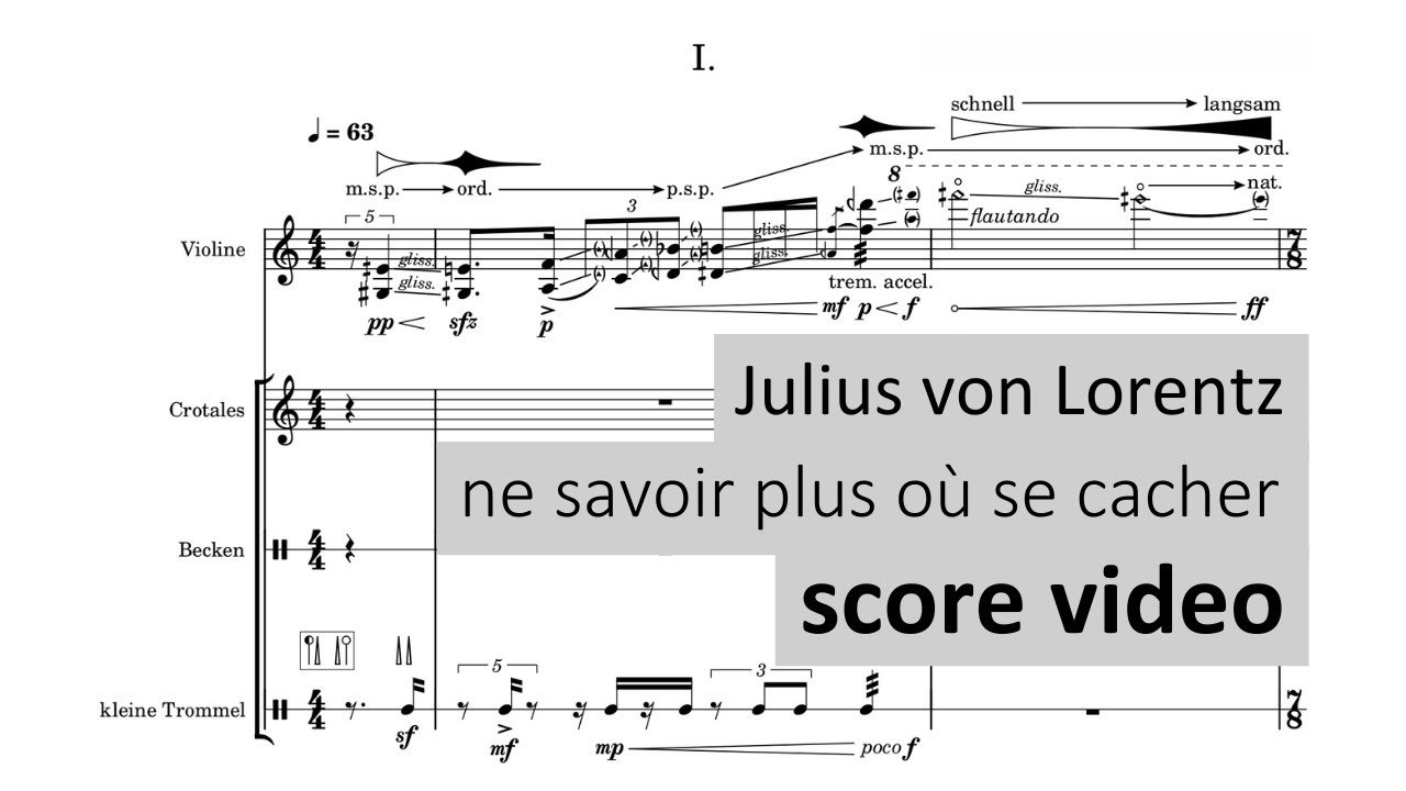 Julius von Lorentz - ne savoir plus où se cacher (2022/23)