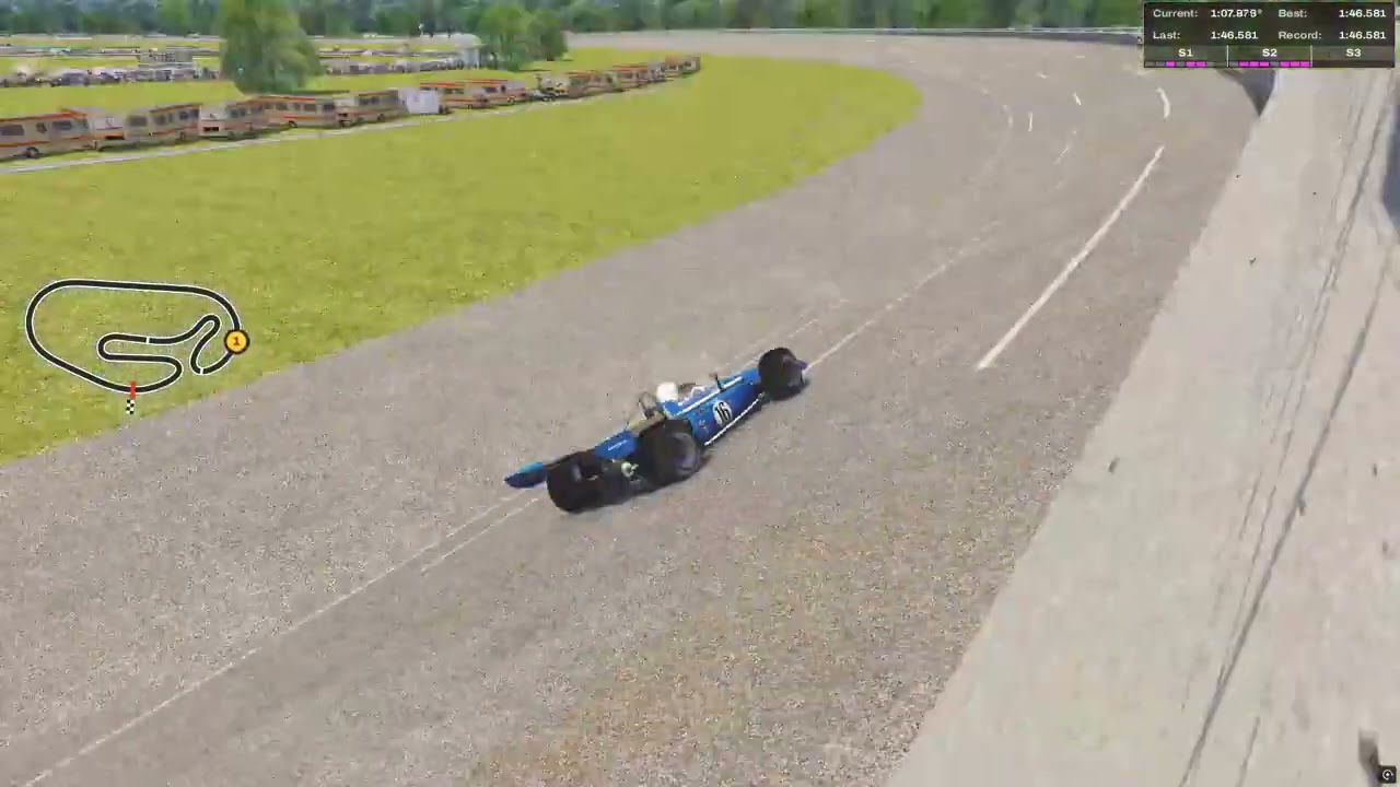 Daytona 1970 Road Course - Indycar 1970 Eagle 70 Offy Spec 3 - 1:46.581