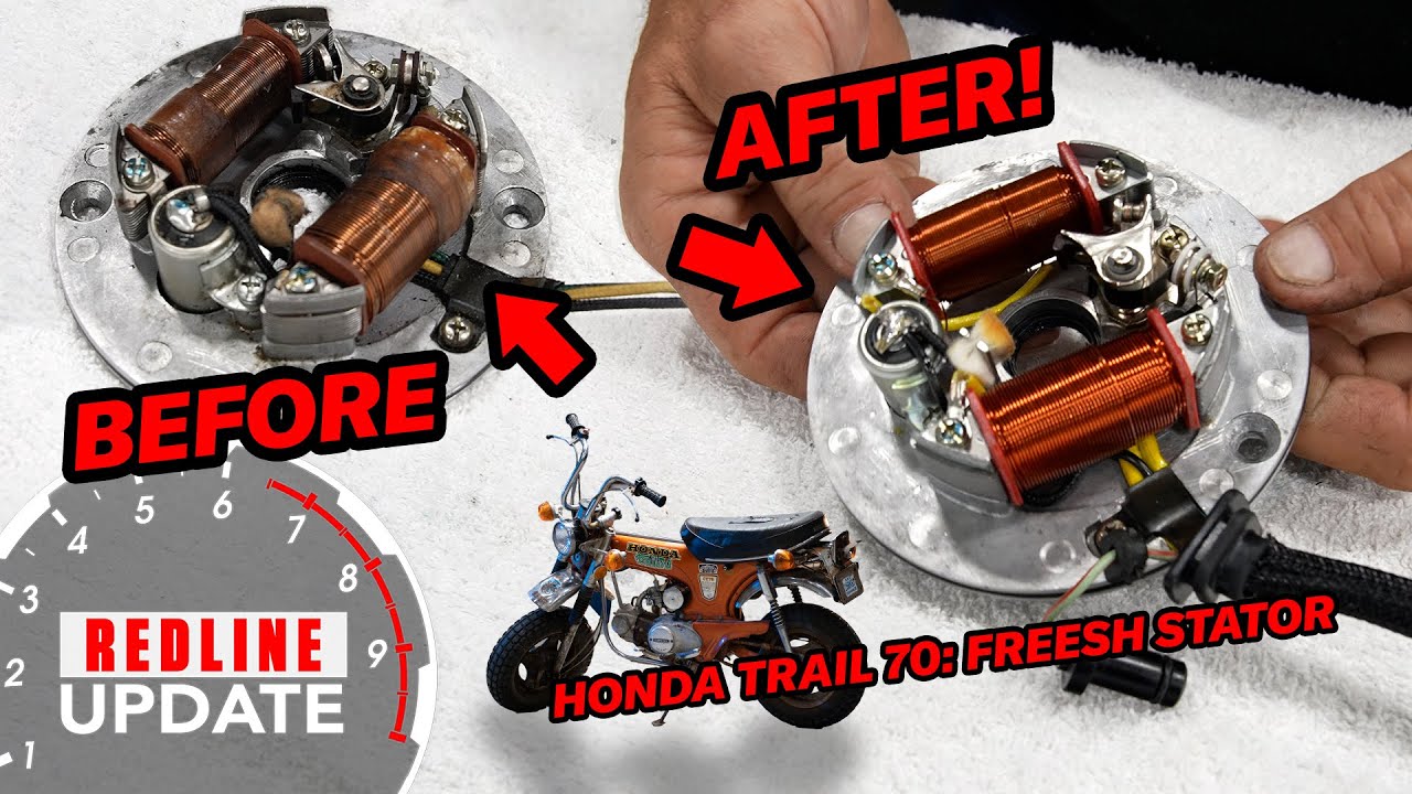 Honda Trail 70 stator rebuilt! | Redline Update #89