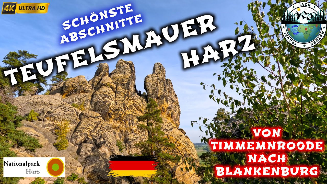 TEUFELSMAUER Harz - Most Beautiful Sections | Devils Wall | Germany | 4K UHD