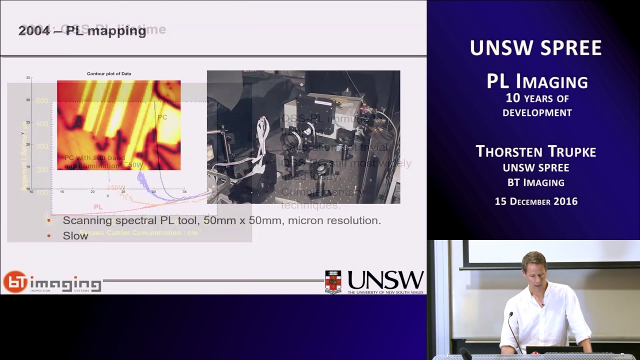 201612-15 Thorsten Trupke - PL Imaging: 10 years of development