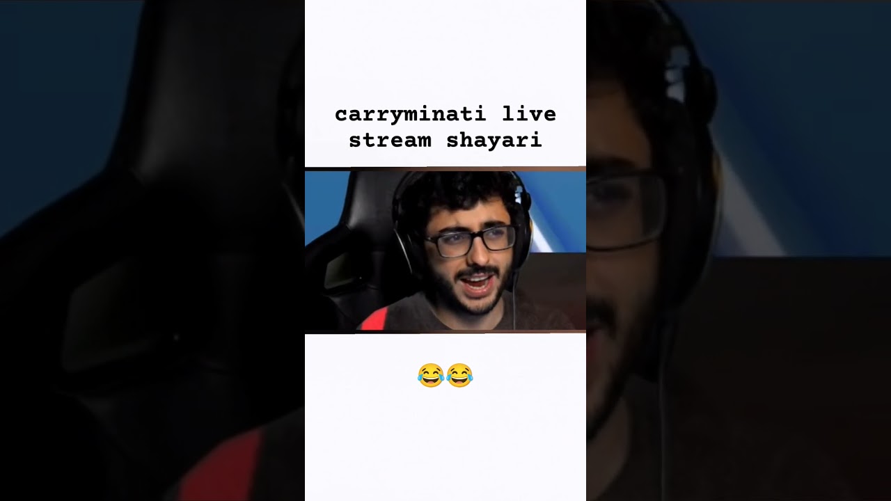 carryminati live stream shayari 😂😂................... #carryminati #shayari #funny #comedy #india