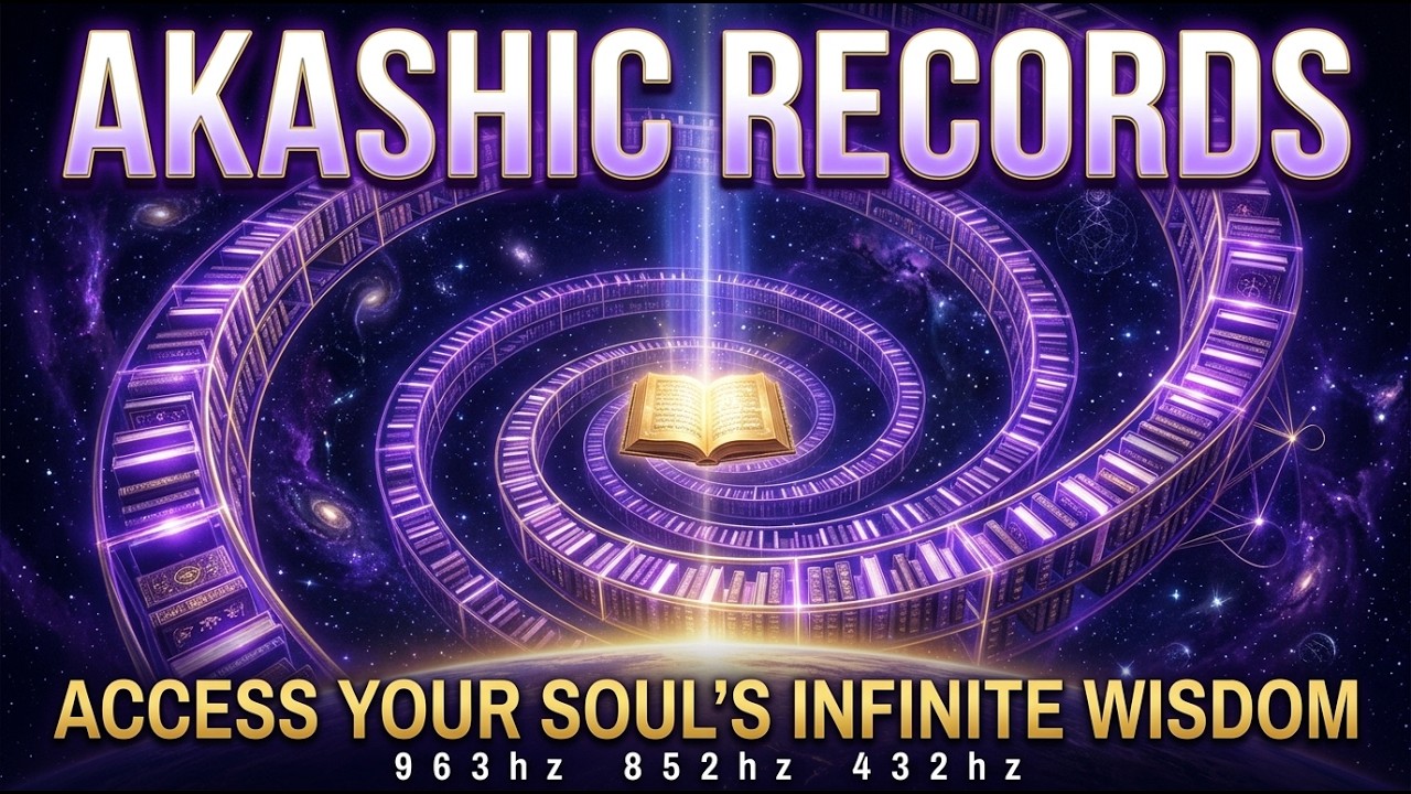 AKASHIC RECORDS | Access Your Soul's Infinite Wisdom | 963hz + 852hz +432z