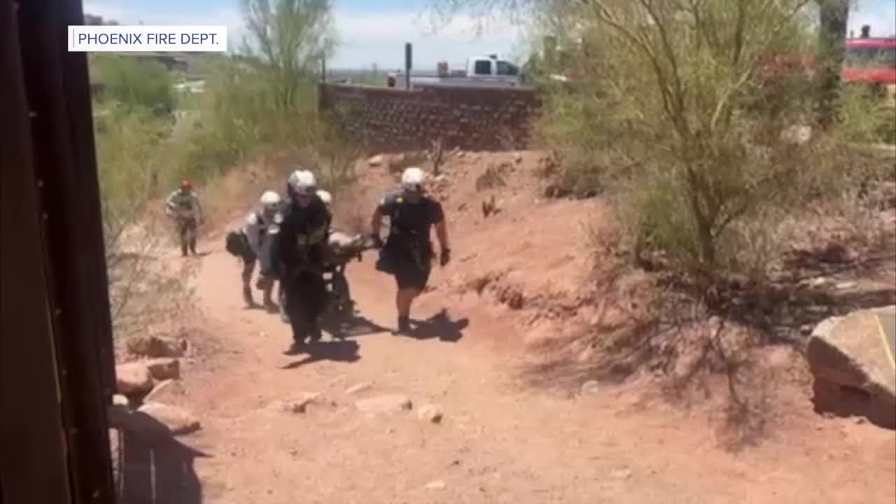 Two hikers rescued off Camelback Mountain in heat-related emergency