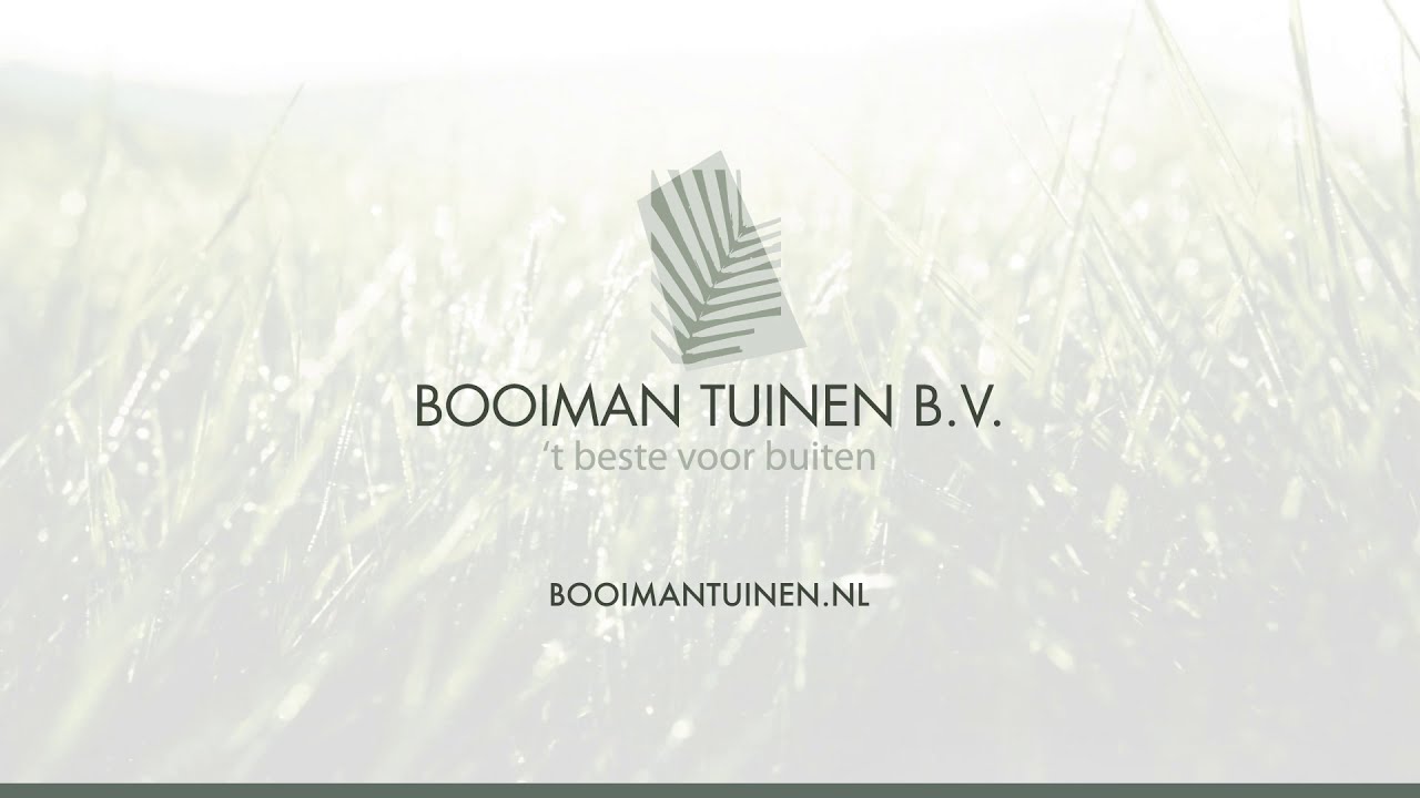 Grafische Tv-commercial Booiman Tuinen