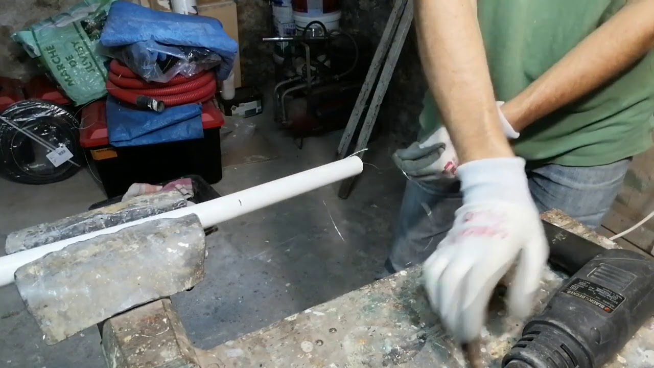 Cintrage / coude d'un tuyau PVC avec ressort