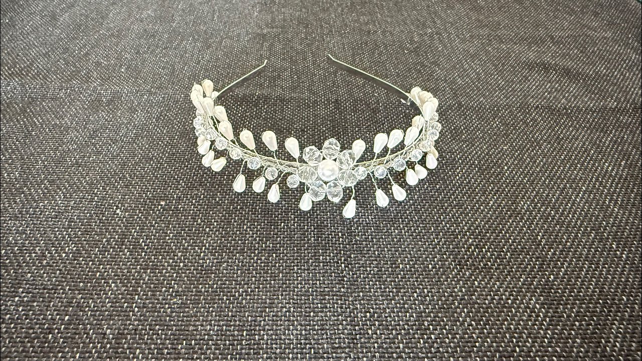 Tutorial 73:Bridal Tiara / Hair Accessory.
