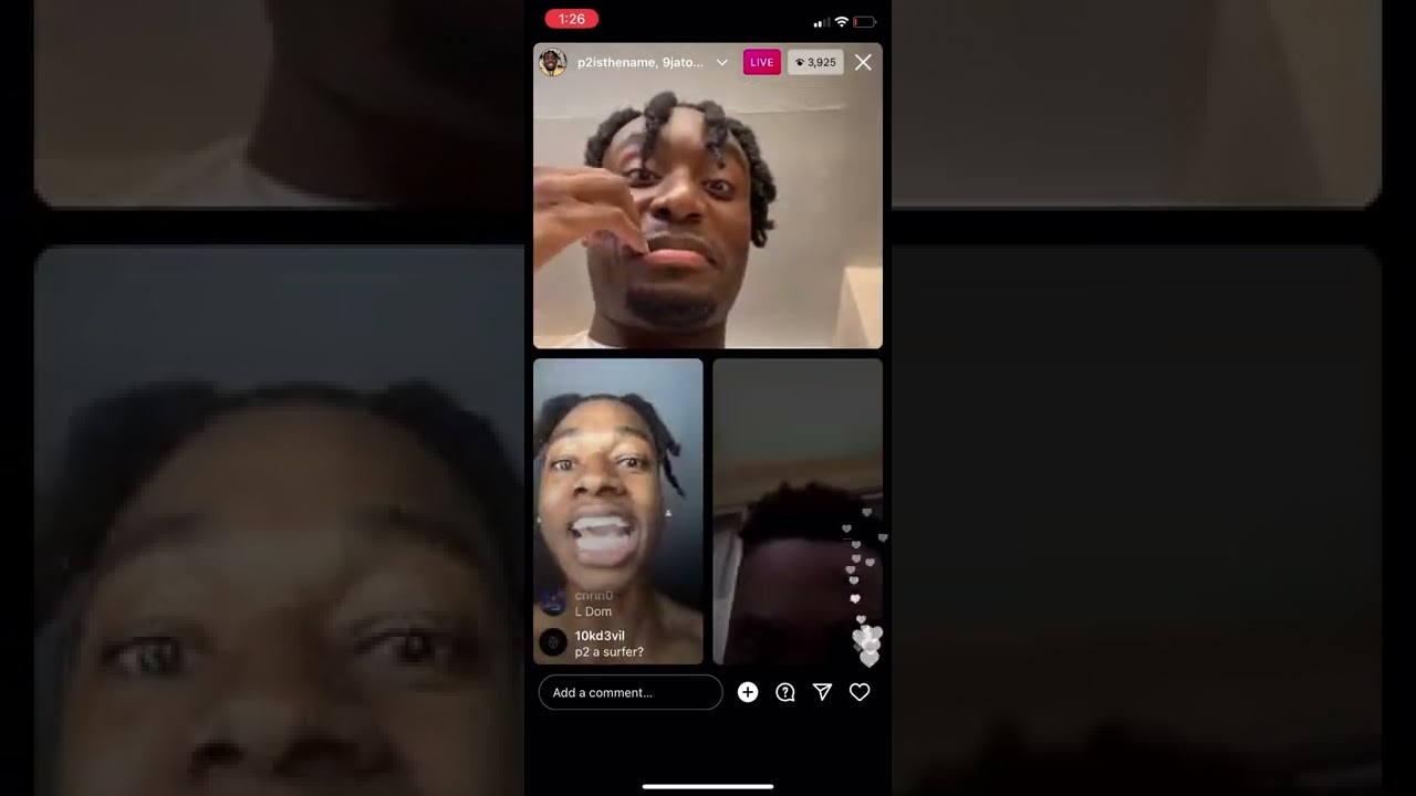 Domdomtv p2isthename 9jatony argue on live 💀💀