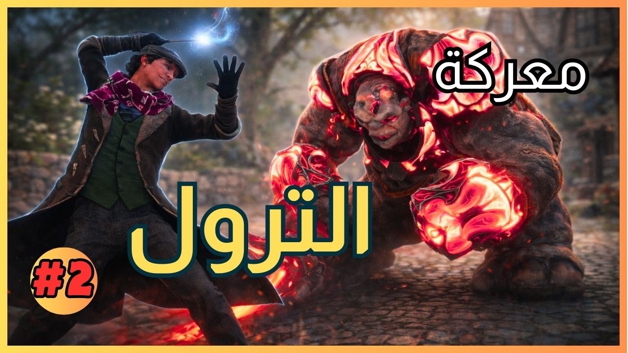 Hogwarts Legacy #2 | معركة الترول الأولى ⚔️ بداية التحدي الحقيقي