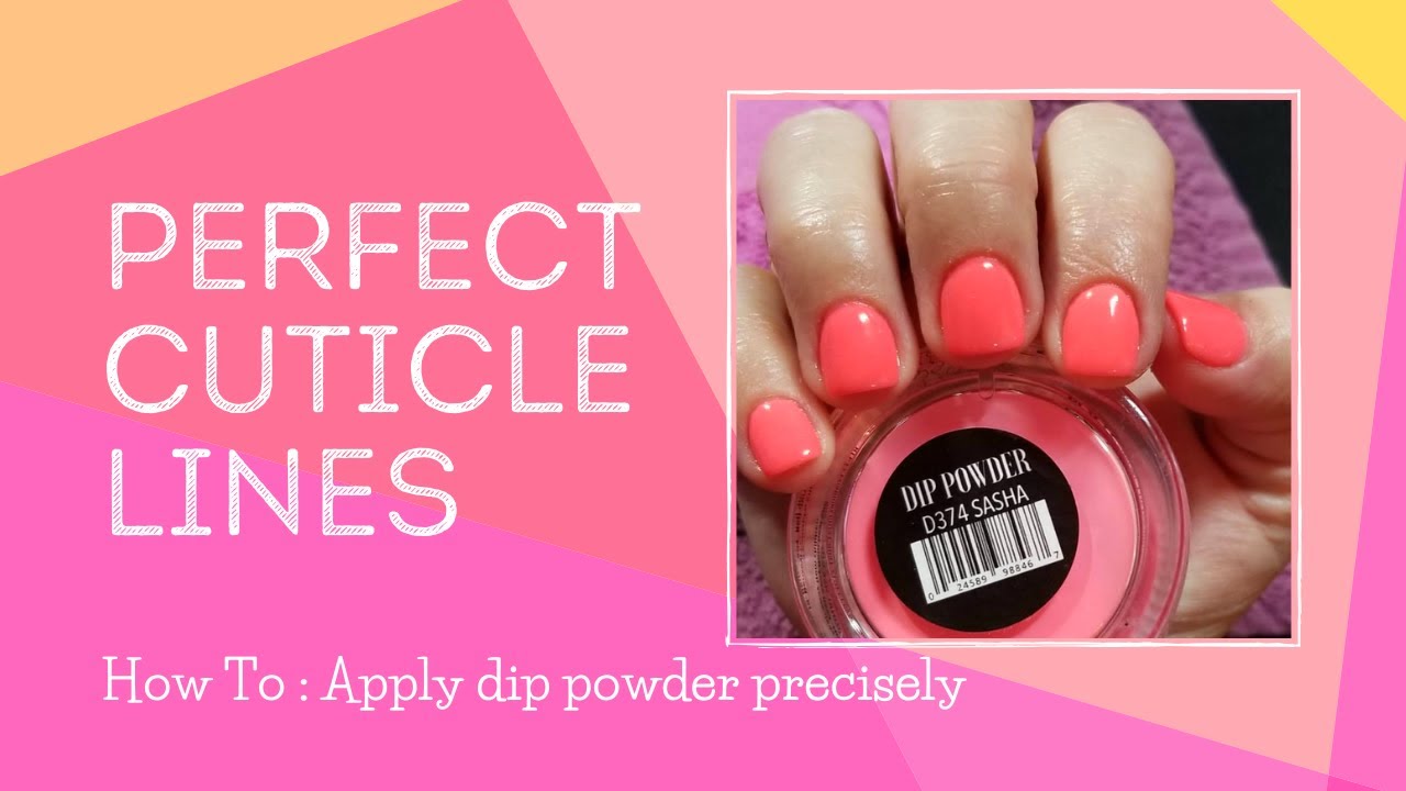 Perfect Cuticle Lines w/ Dip Powder | How To