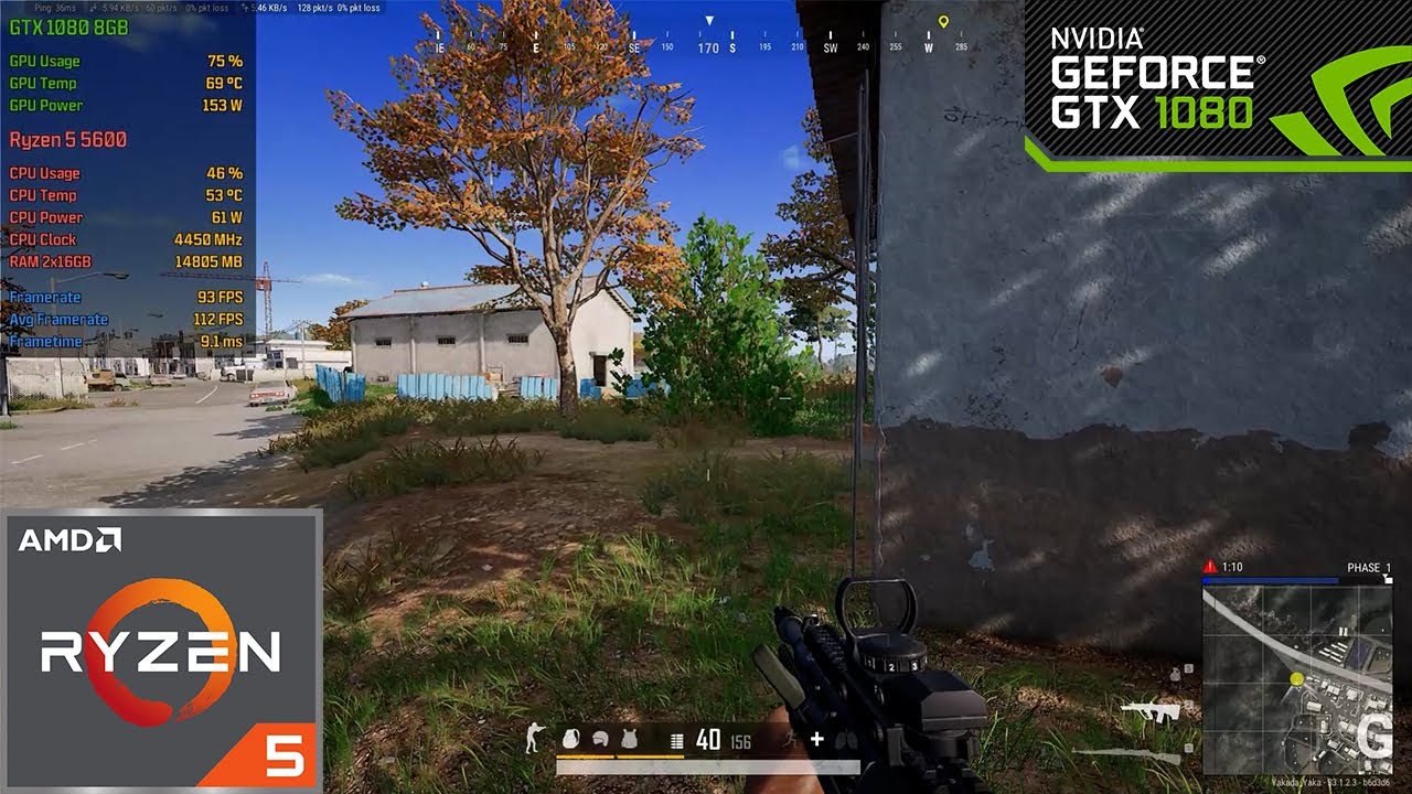 PLAYERUNKNOWN'S BATTLEGROUNDS | PUBG | Ryzen 5 5600 | GTX 1080 8GB | FULL HD | 1080P | 2024 Gameplay