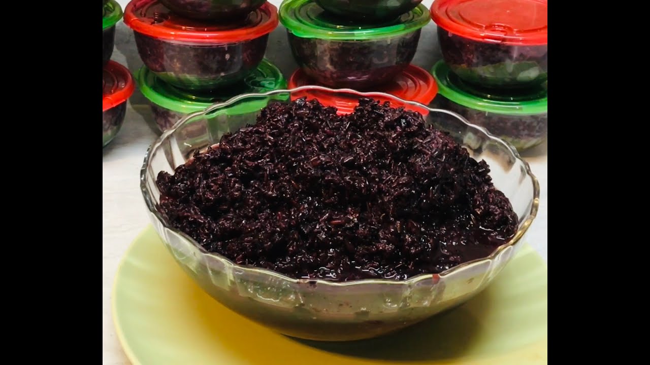 169 Khmer food.How to make good sweet black tapai  វិធីធ្វើតាប៉ែខ្មៅផ្អែមល្អ