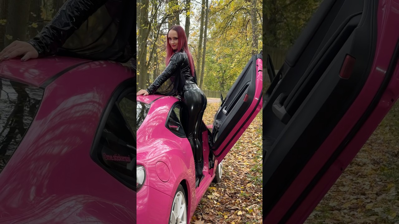 Leather Halloween Outfit and pink GT86 #1 