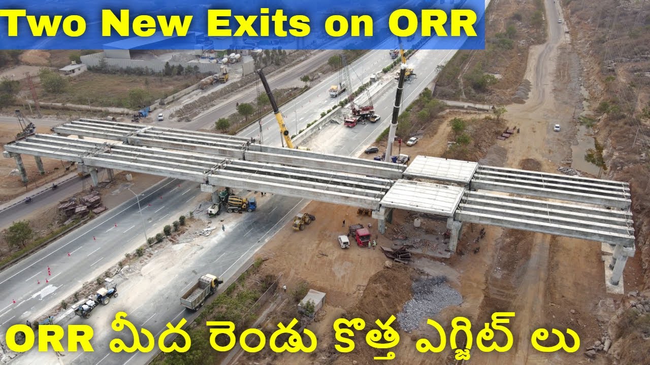 Two new exits on Outer Ring Road | #Hyderabad | #ORR | narsingi and kokapet