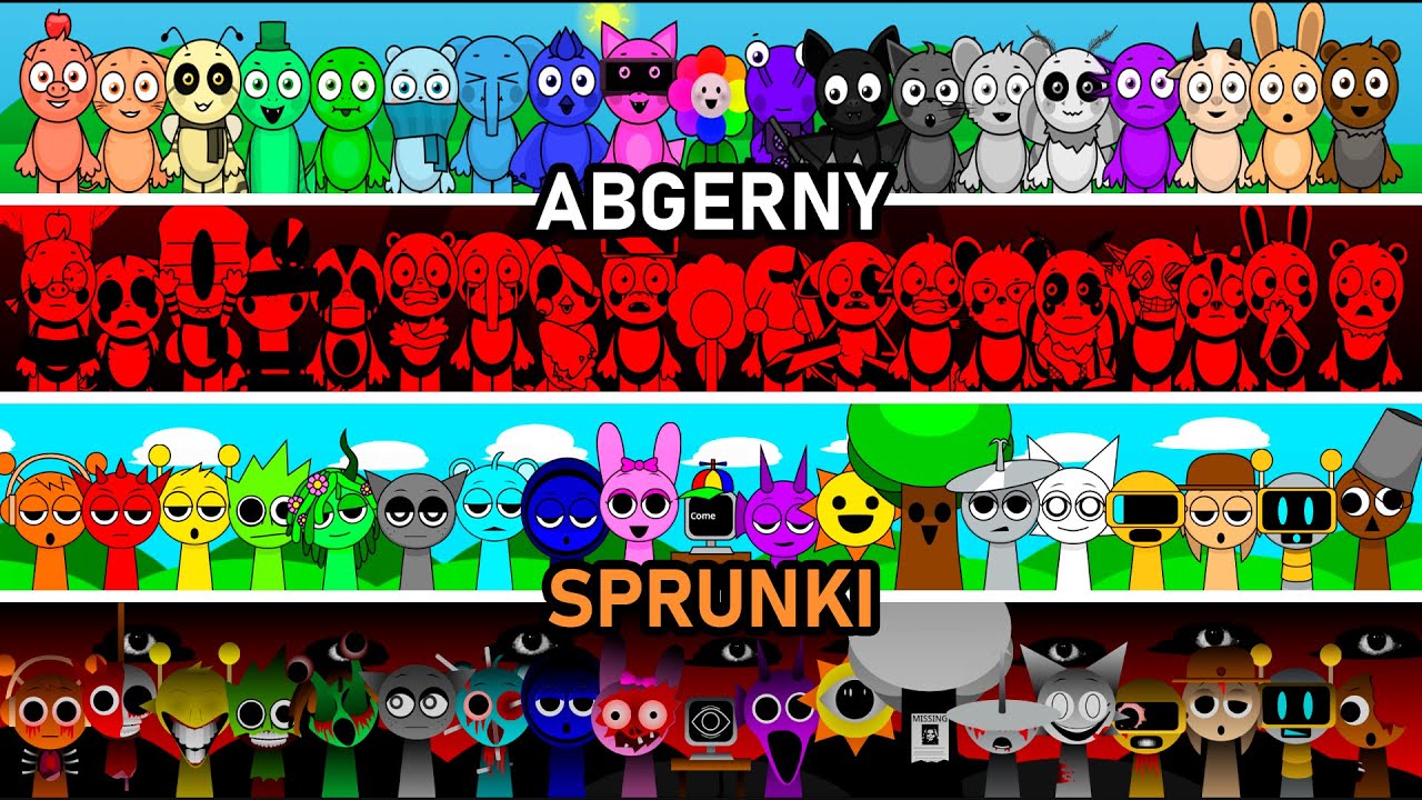 Incredibox New Abgerny and Sprunki - All character together (New Mod, New Horror)