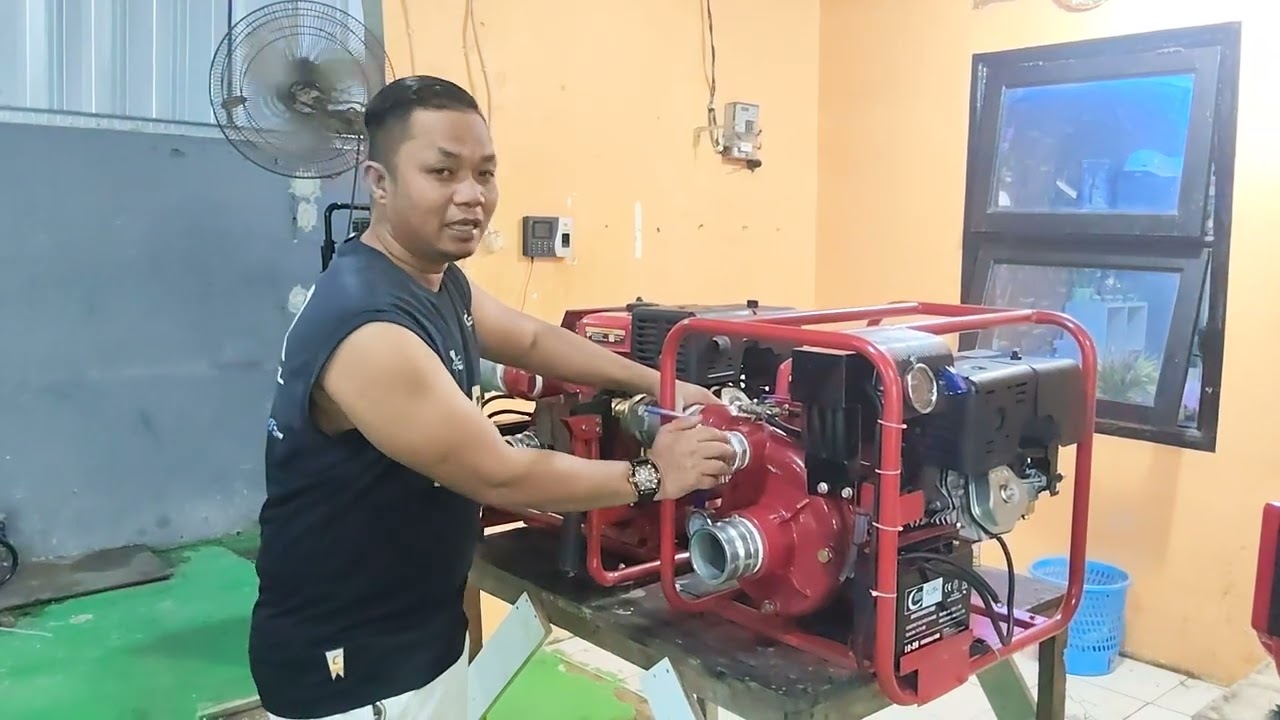 REVIEW POMPA PEMADAM YORDAN 25HP SINGLE CYLINDER ELEKTRIK STARTER || YORDAN PUMPS