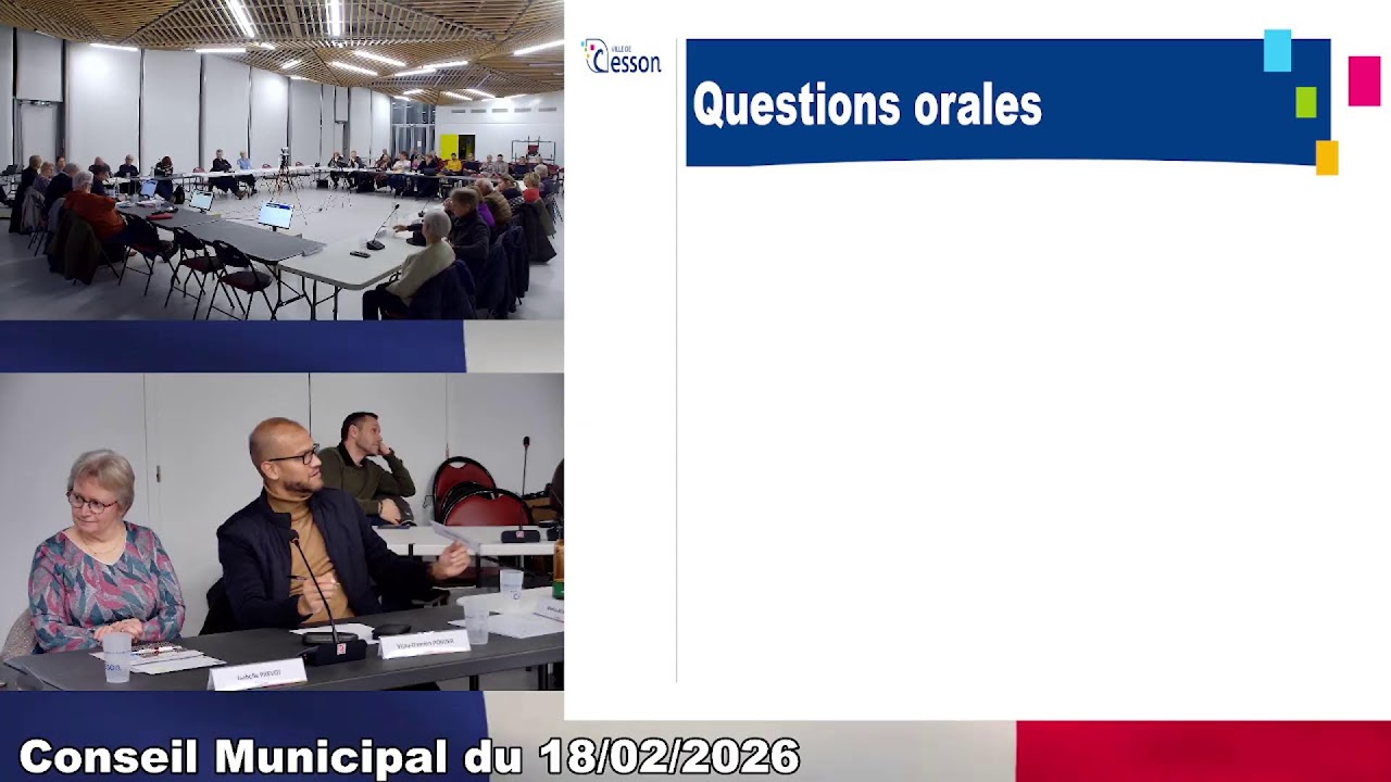 Conseil Municipal de la Ville de Cesson du 18 février 2026