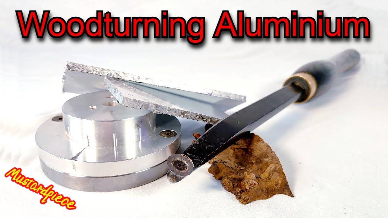 Crazy New Technique - Aluminium with Woodturning Chisel