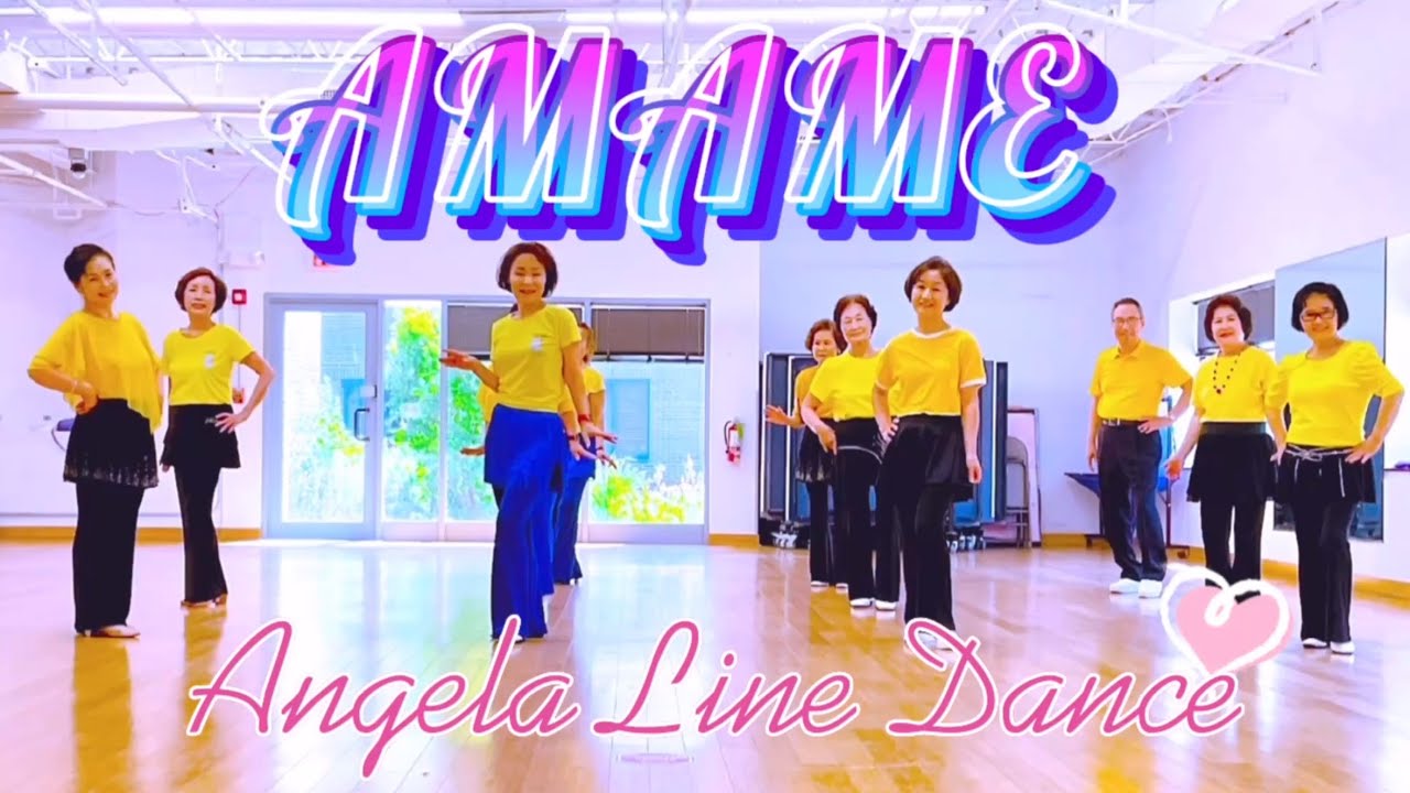Amame  Line Dance - DJ Berta - Merengue / #chicago 안젤라 라인댄스