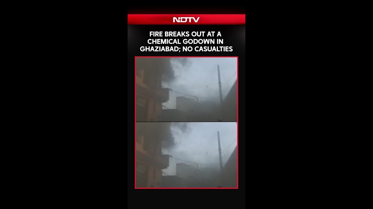 Uttar Pradesh News | Fire Erupts In A Chemical Godown In Ghaziabad, No Casualties Reported