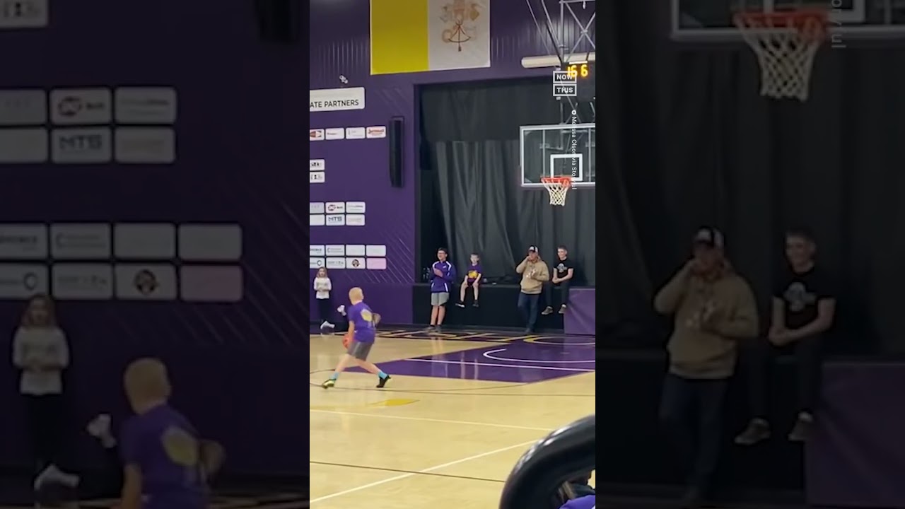 7th Grader Sinks 4 Straight Shots to Win $10,000 🏀