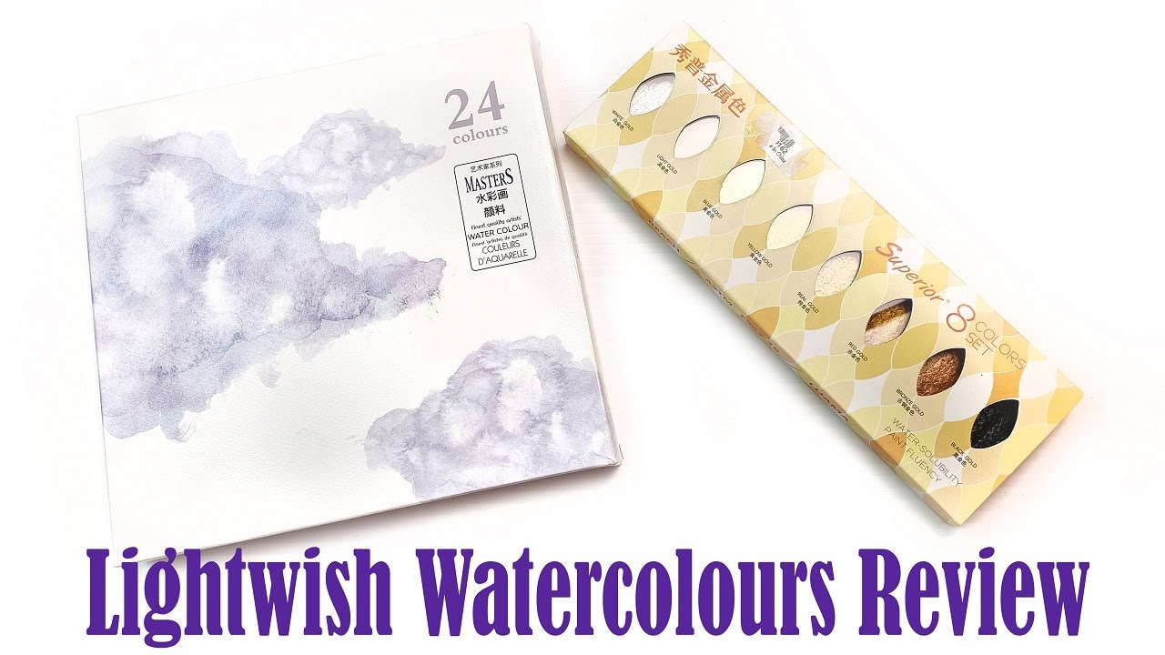 Watercolours From Lightwish! 24 Marie's Master Tube Paint Set & Metallic Gold 8 Pan Set Review