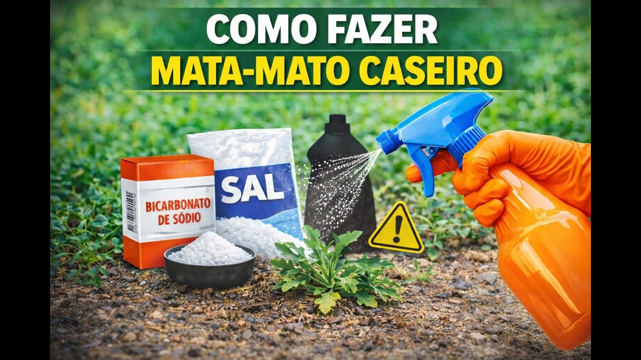 Mata Mato caseiro SIMPLES:  3 ingredientes.
