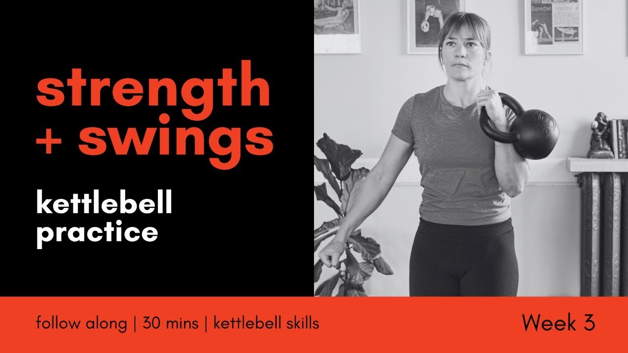 Strength + Swing | 30 mins | #strongertogether  with Kettlebell Swings, Get-ups  + Presses | 3/8