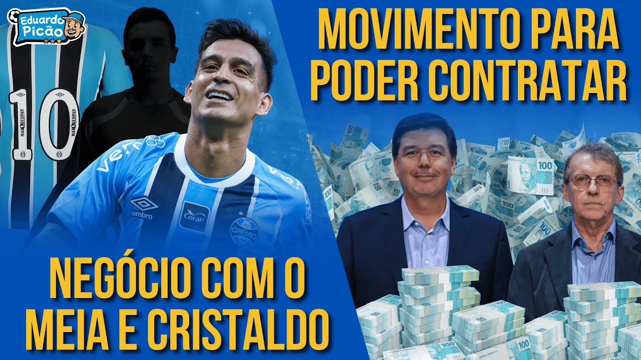 GRÊMIO NEGOCIA COM MEIA ARMADOR! Dinheiro surpreendente pra poder contratar. Cristaldo é o 10?