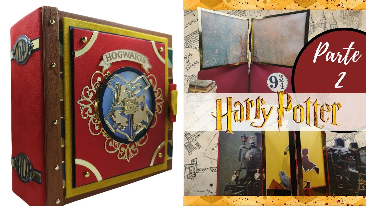 HARRY POTTER ALBUM POP UP /Parte 2/ Estructuras POP UP (página 1 y 2).