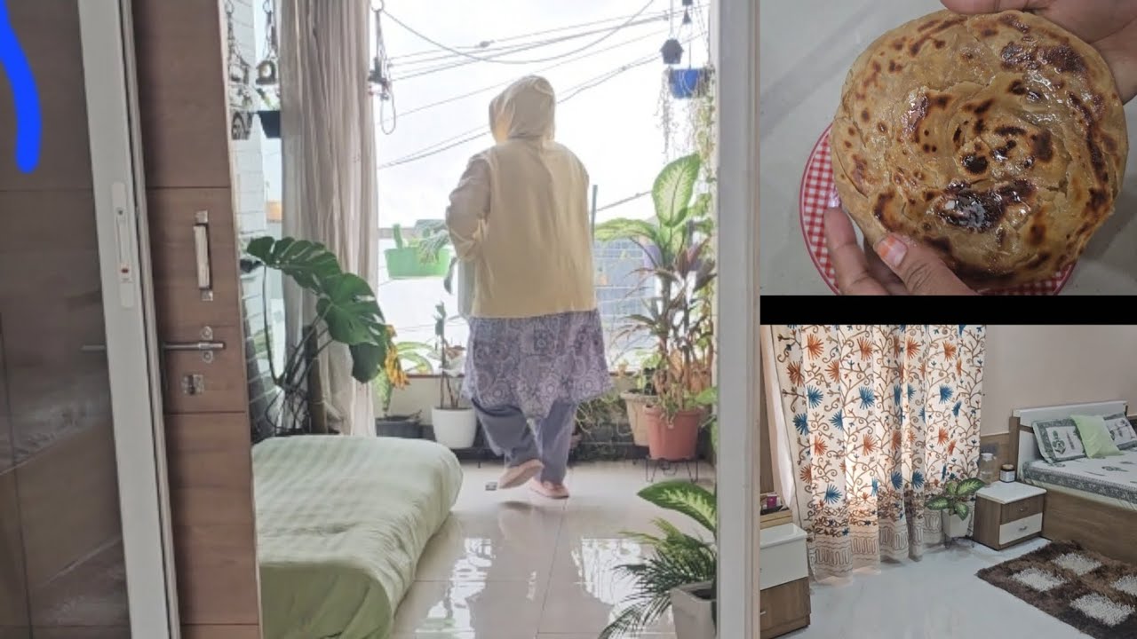 Chicken and lachha paratha recipe and bedroom deep cleaning......🤍