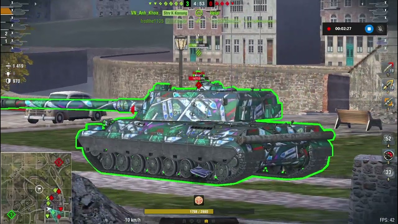 E-100 1.8K Damage 1Kill Gameplay WOTB