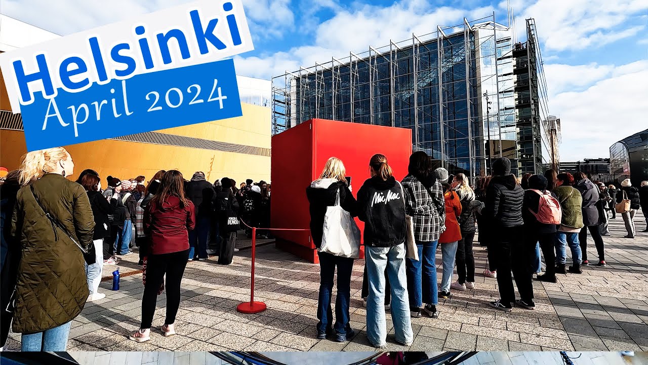 Walking in Helsinki, Finland - Mid April 2024  [4K]