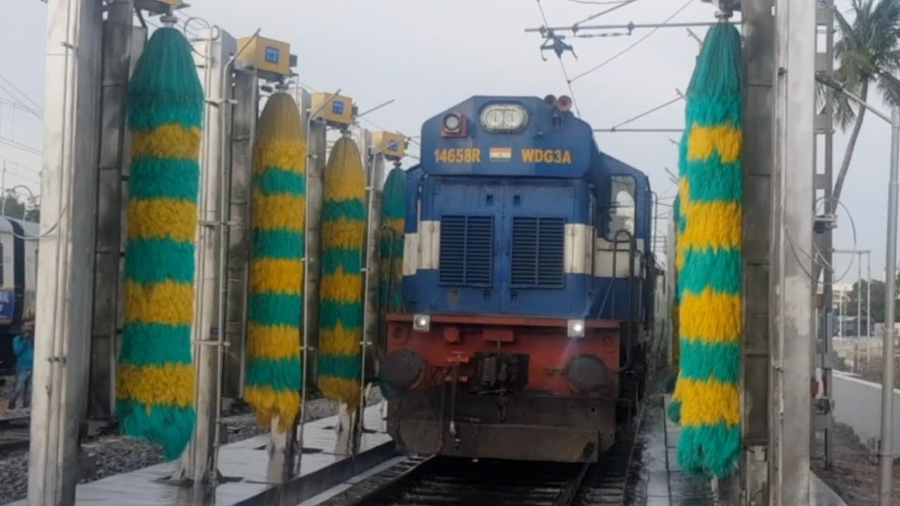 Kacheguda Railway Station's Automatic Coach Washing Plant Cleans 24 Coaches in Just 10-15 Minutes