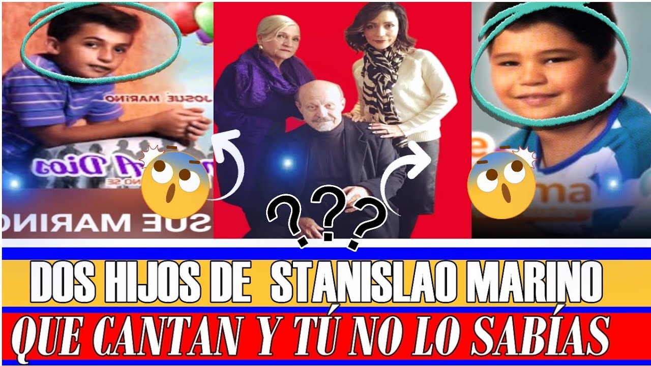 Stanislao Marino y sus dos hijos que cantan  y su esposa  y Pahola marino