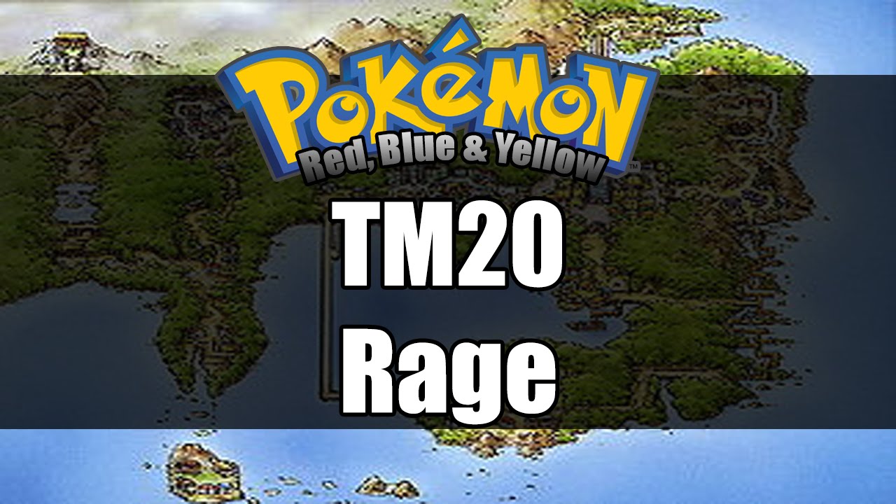 Pokemon Red/Blue/Yellow - Where to get TM20 Rage