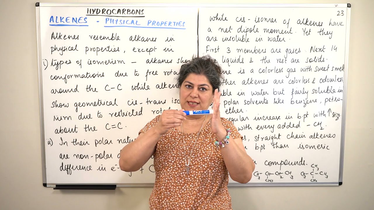 XI -13 #23 - Physical Properties of Alkenes
