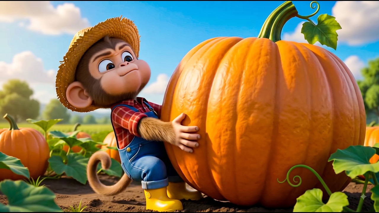 Monkey Farmer's Busy Farm Day 🐵 | Cute Animal Adventure | Monkey Cartoon | 3D Cartoon for Kids