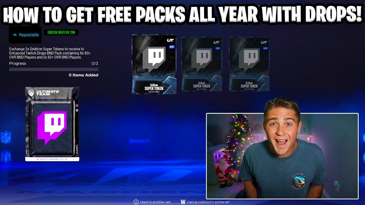 GET FREE PACKS ALL YEAR! THE BEST WAY TO SPEND TWITCH DROP TOKENS IN MADDEN 27!