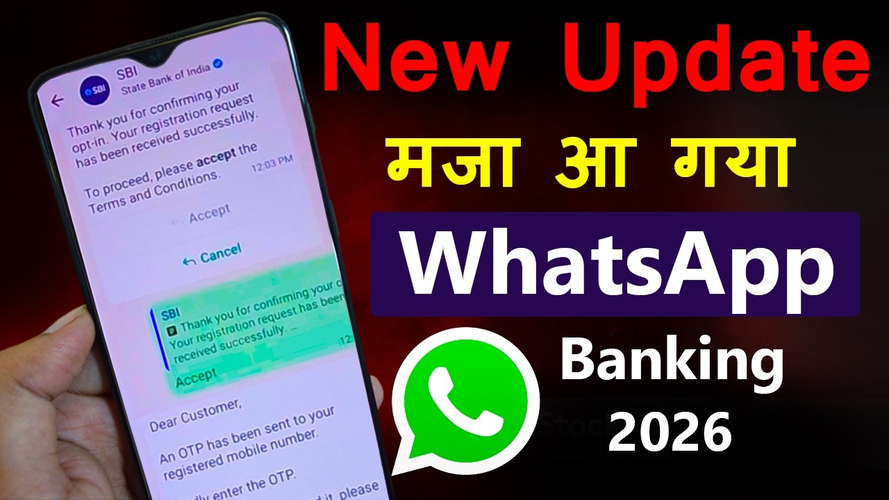 SBI New Update 2026, How to Register SBI WhatsApp Banking 2026
