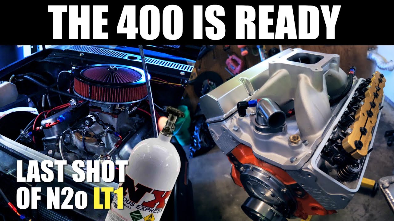 The 400 CID SBC is ready! LT1 makes one more N2o Street Hit. + Summit Pro Billet Distributor.