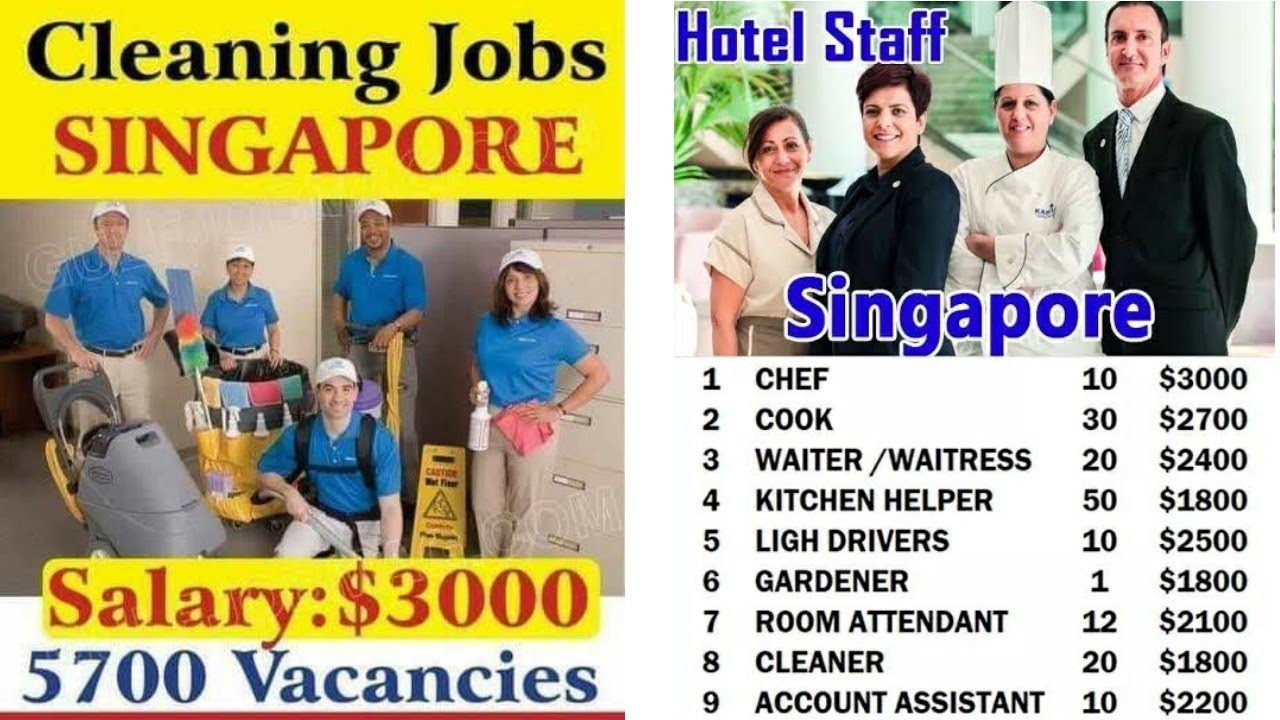 JOBS IN SINGAPORE 🇸🇬🇸🇬 // 8TH PASS CAN APPLY 2020